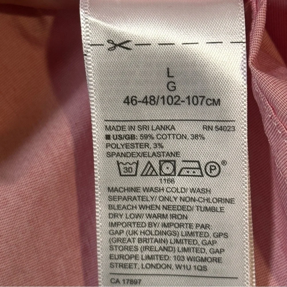 BANANA REPUBLIC Size L Mens Tech Stretch Cotton Slim Flex Fit Button Down Shirt
